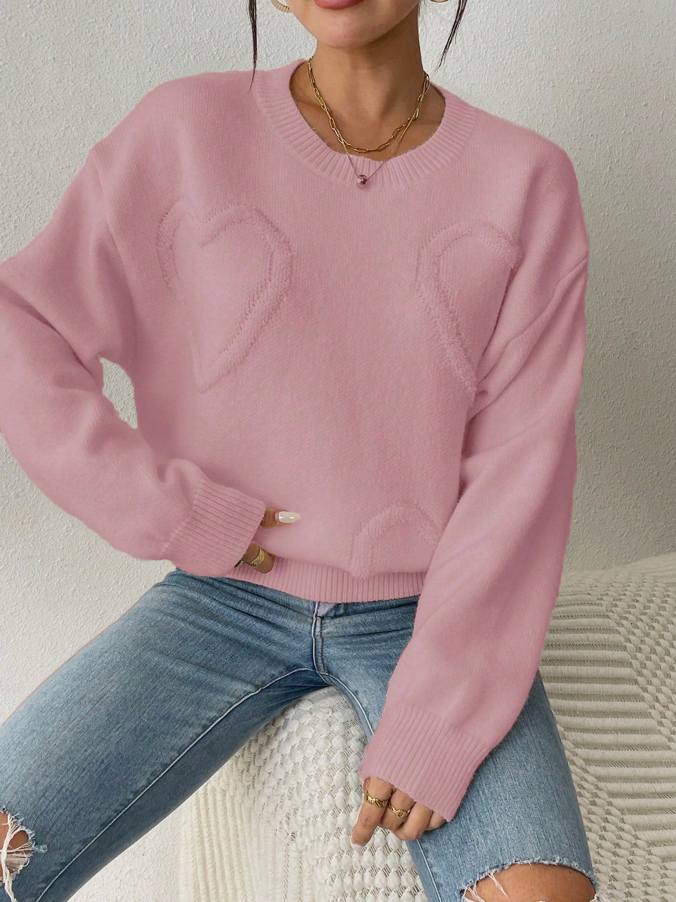 Aremera Heart Crewneck